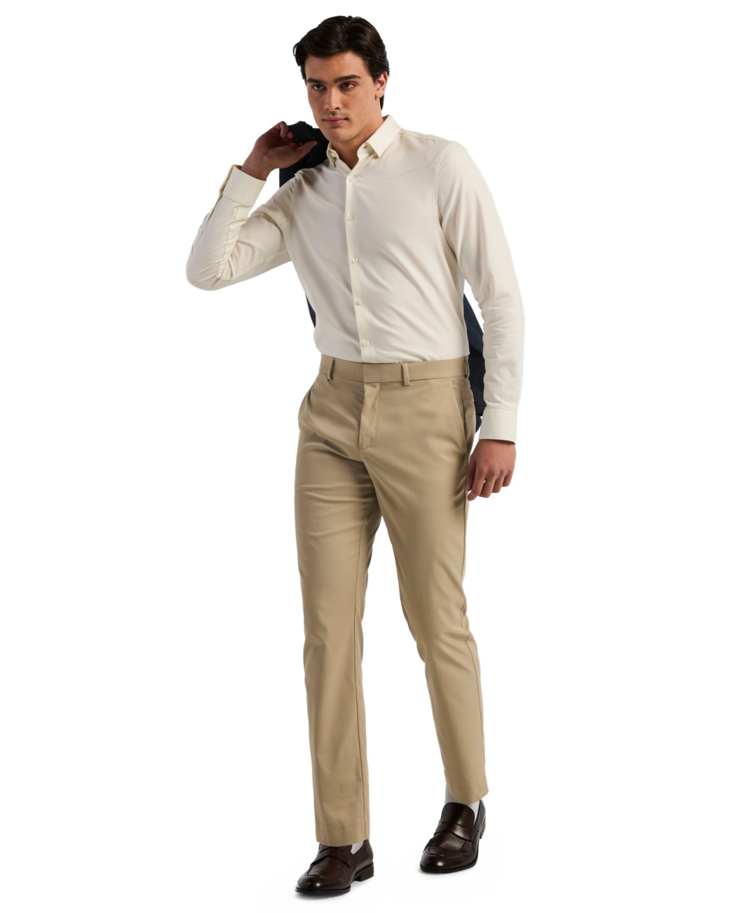 Men's Flat Front Modern-Fit Dress Pants