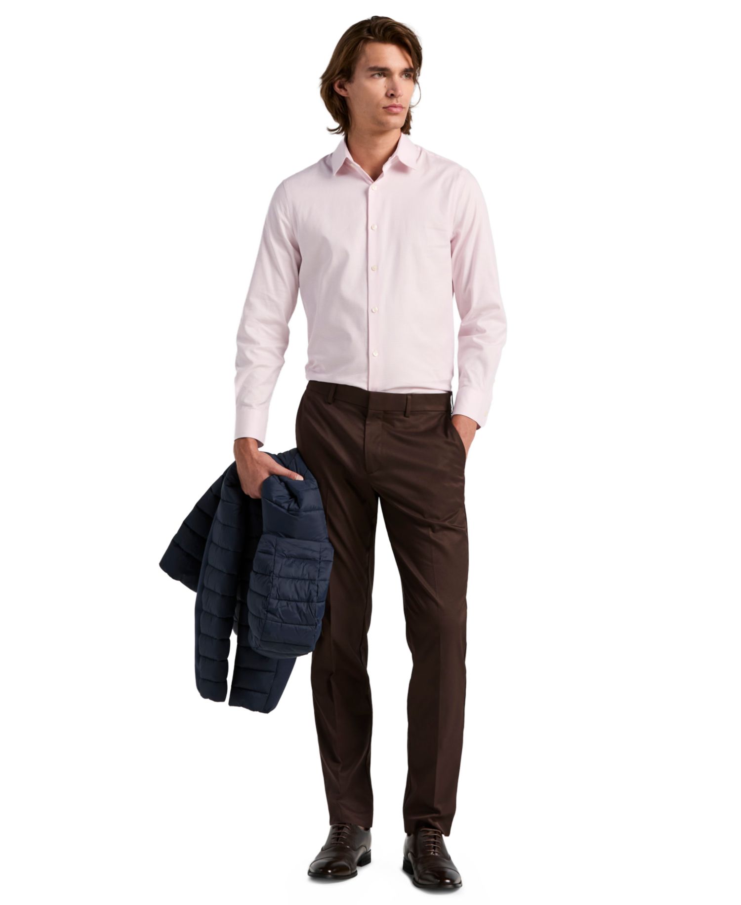 Men's Flat Front Modern-Fit Dress Pants