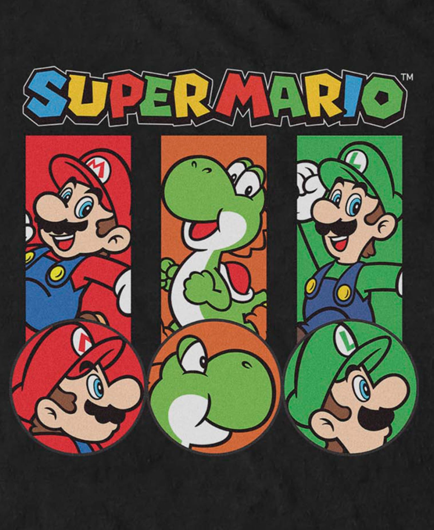 Men's Nintendo Super Three Up Rl T-Shirt