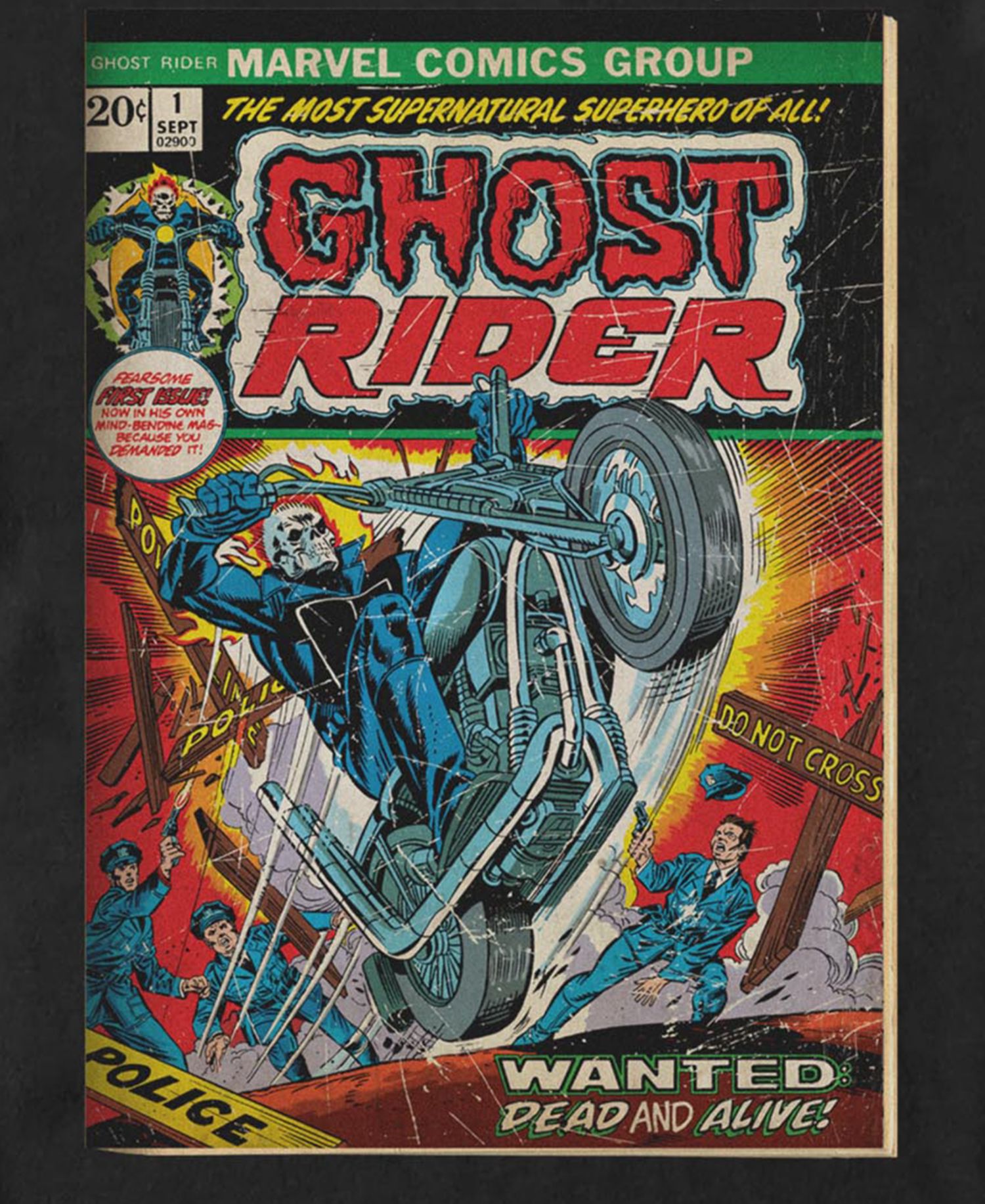 Men's Marvel Ghost Rider Cover T-Shirt