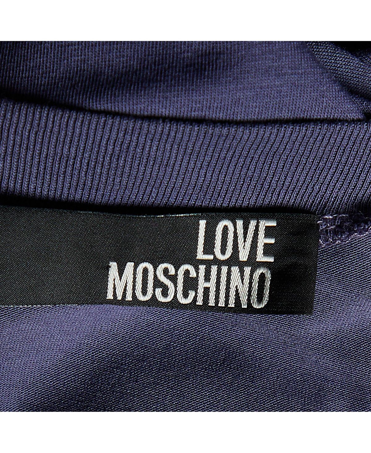 Pre-Owned Love Moschino Women's Logo Embroidered Cotton Knit Sleeveless Mini Dress view 4 — MAYCSS fashion products