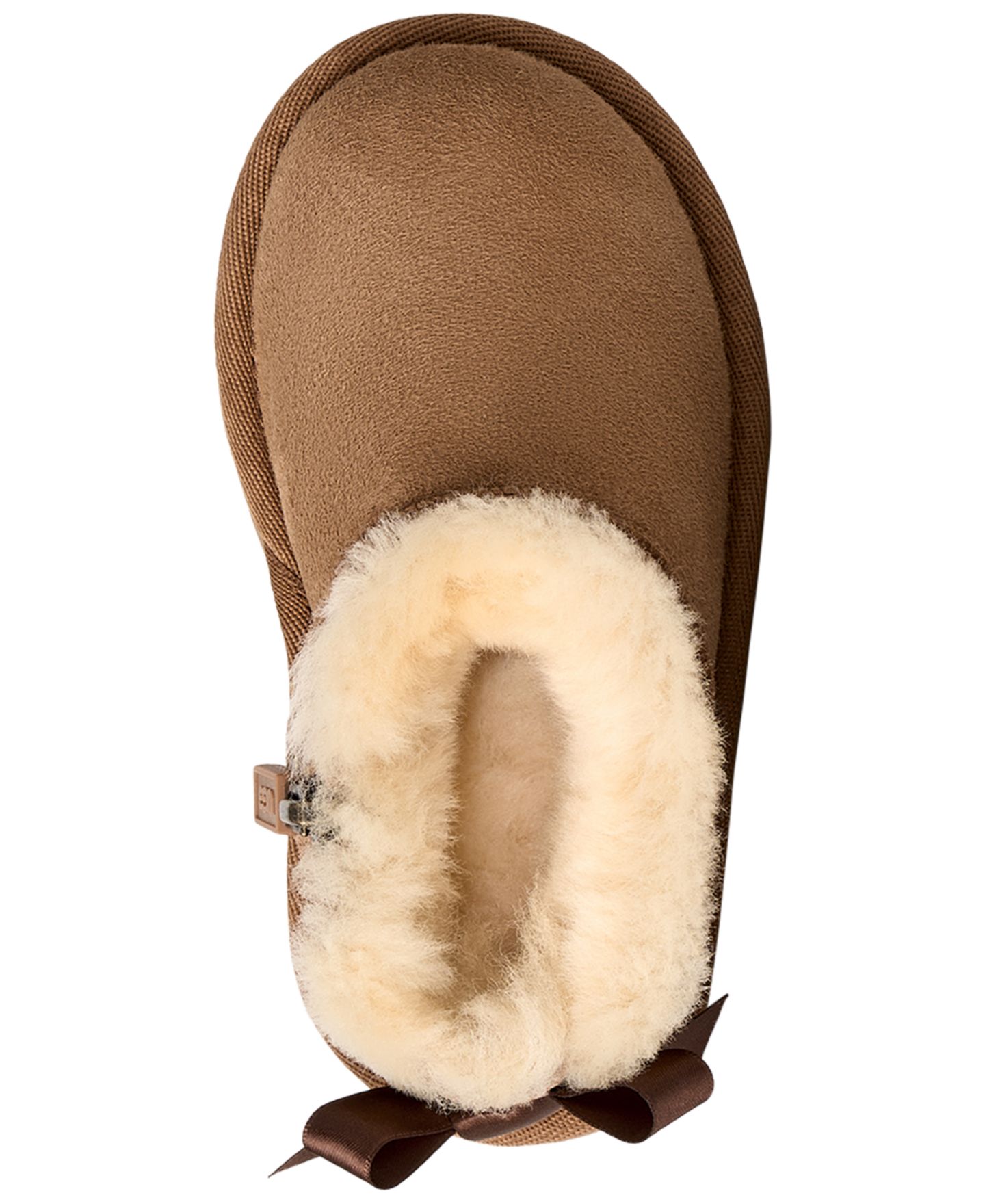 Ботинки UGG® Ultra Mini Bailey Bow Zipper Booties для девочек, цвет: Каштановый — фото 3
