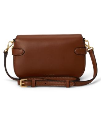 Lauren Ralph Lauren Blaike Leather Leather Mini Crossbody Bag - Macy's