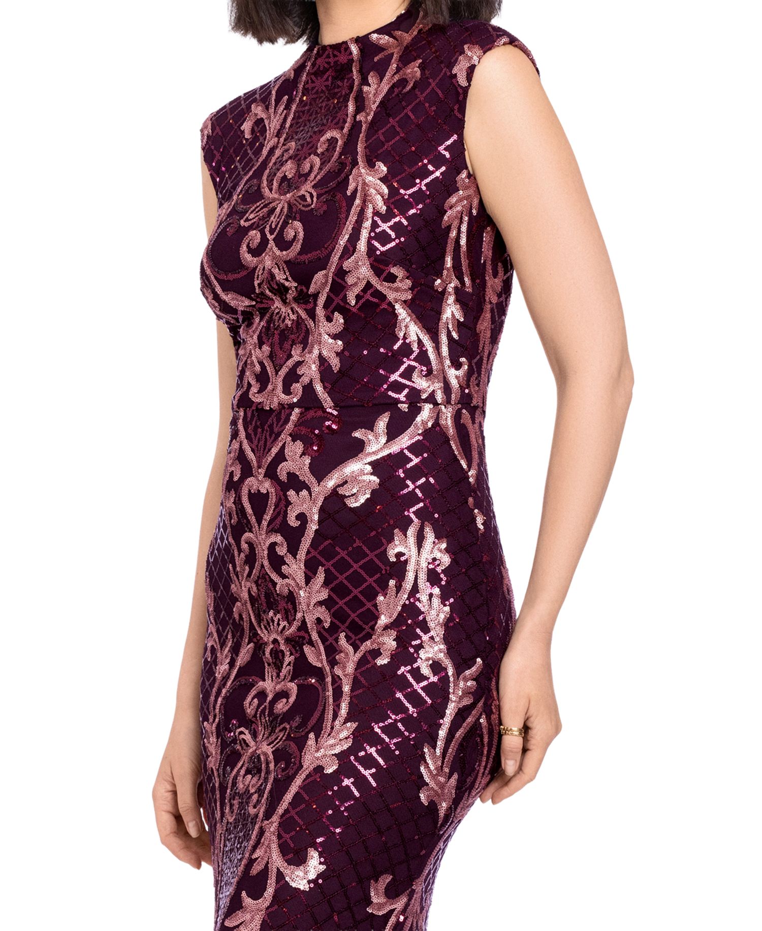 Women's Sequin Embroidery Gown