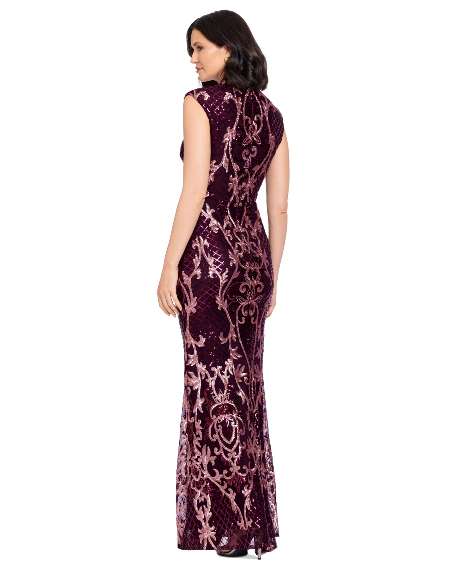 Women's Sequin Embroidery Gown