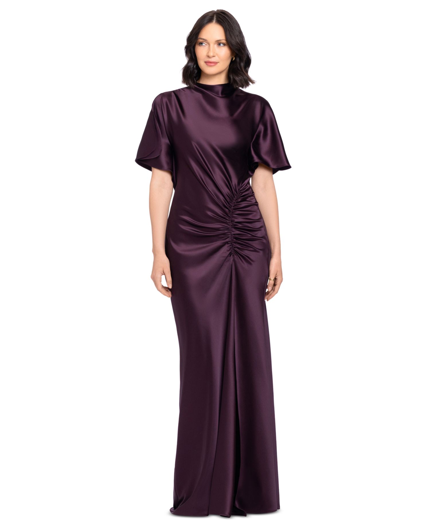 Women's Flutter-Sleeve Gown