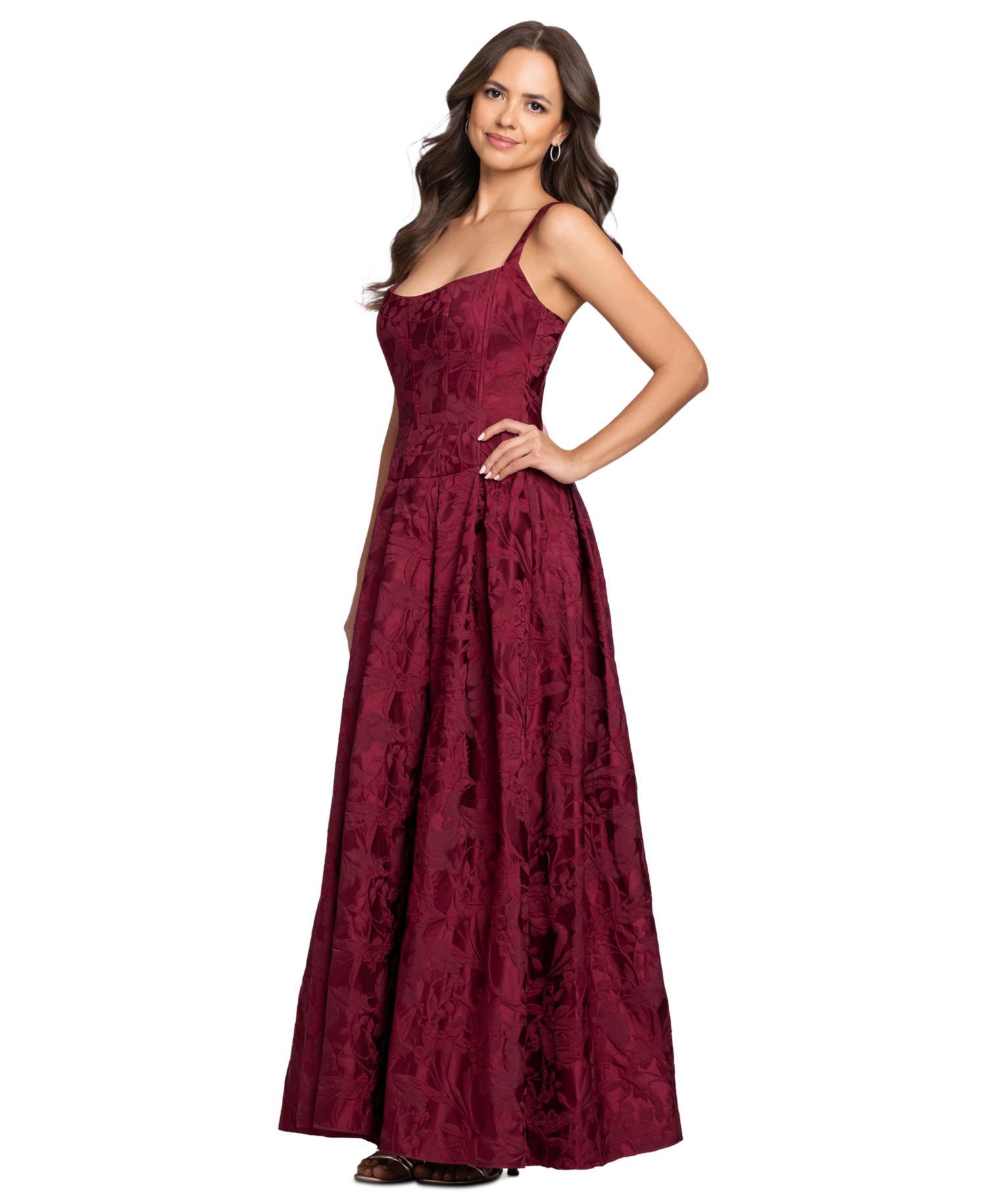Women's Floral A-Line Gown
