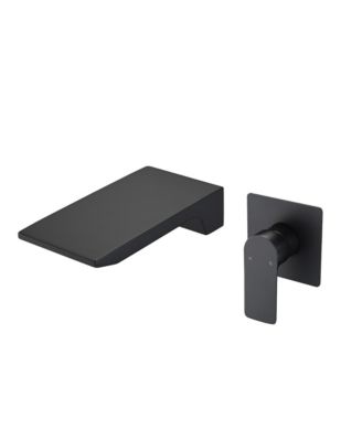   Single Handle Wall Mount Bathroom Faucet Waterfall Spout Brass Rough In Valve for Sink or Bathtub