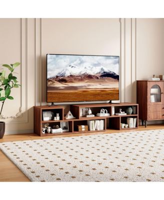 Modular TV Stand, Adjustable Open Storage Media Console