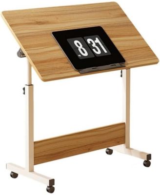 Adjustable Standing Desk on Wheels, 31.5"x15.7" Foldable Laptop Table with Locking Casters