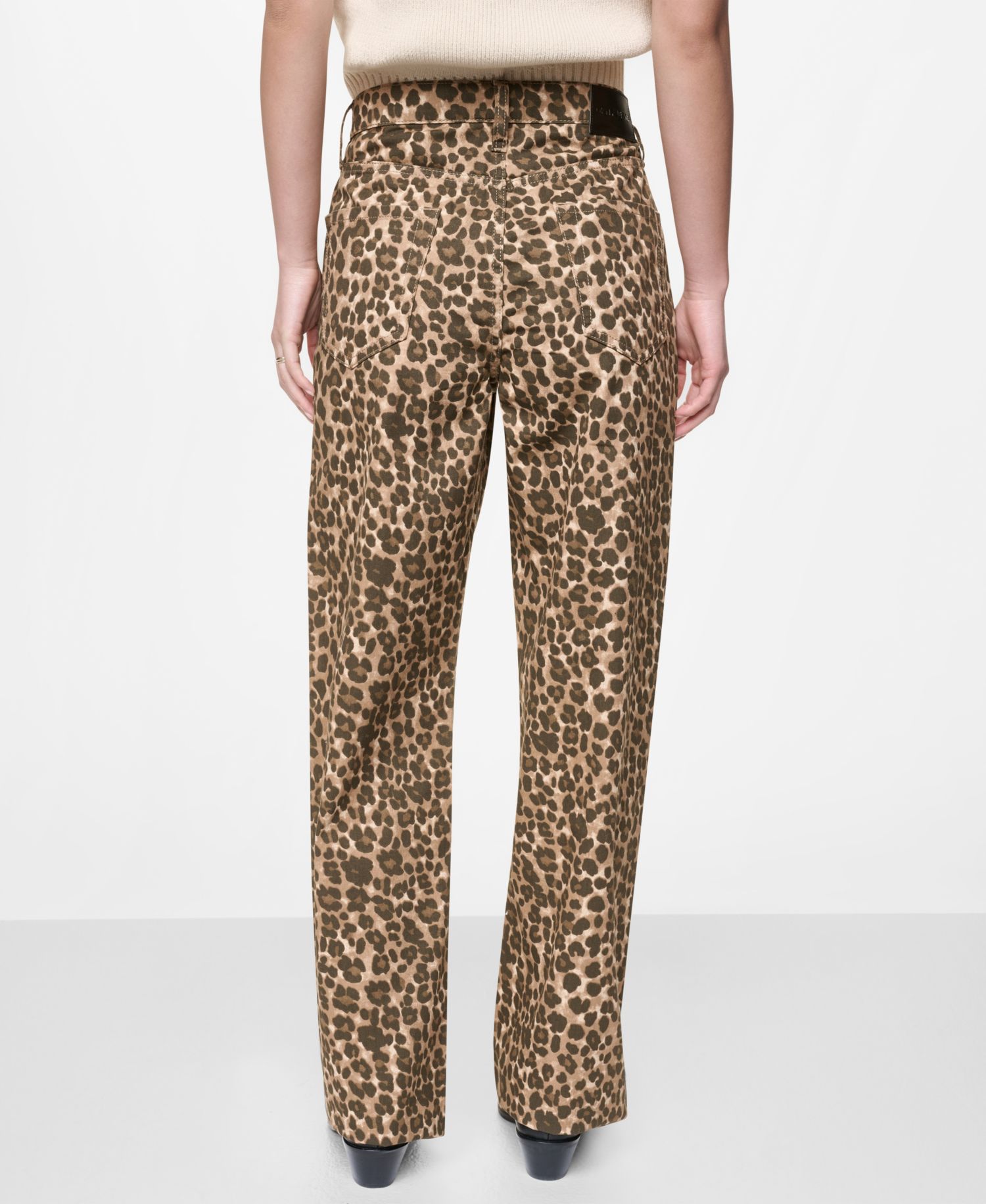 Women's Animal Print Mid-Rise Jeans