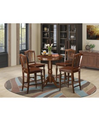 5 Pisces counter height set - high top Table and 4 Kitchen bar stool.