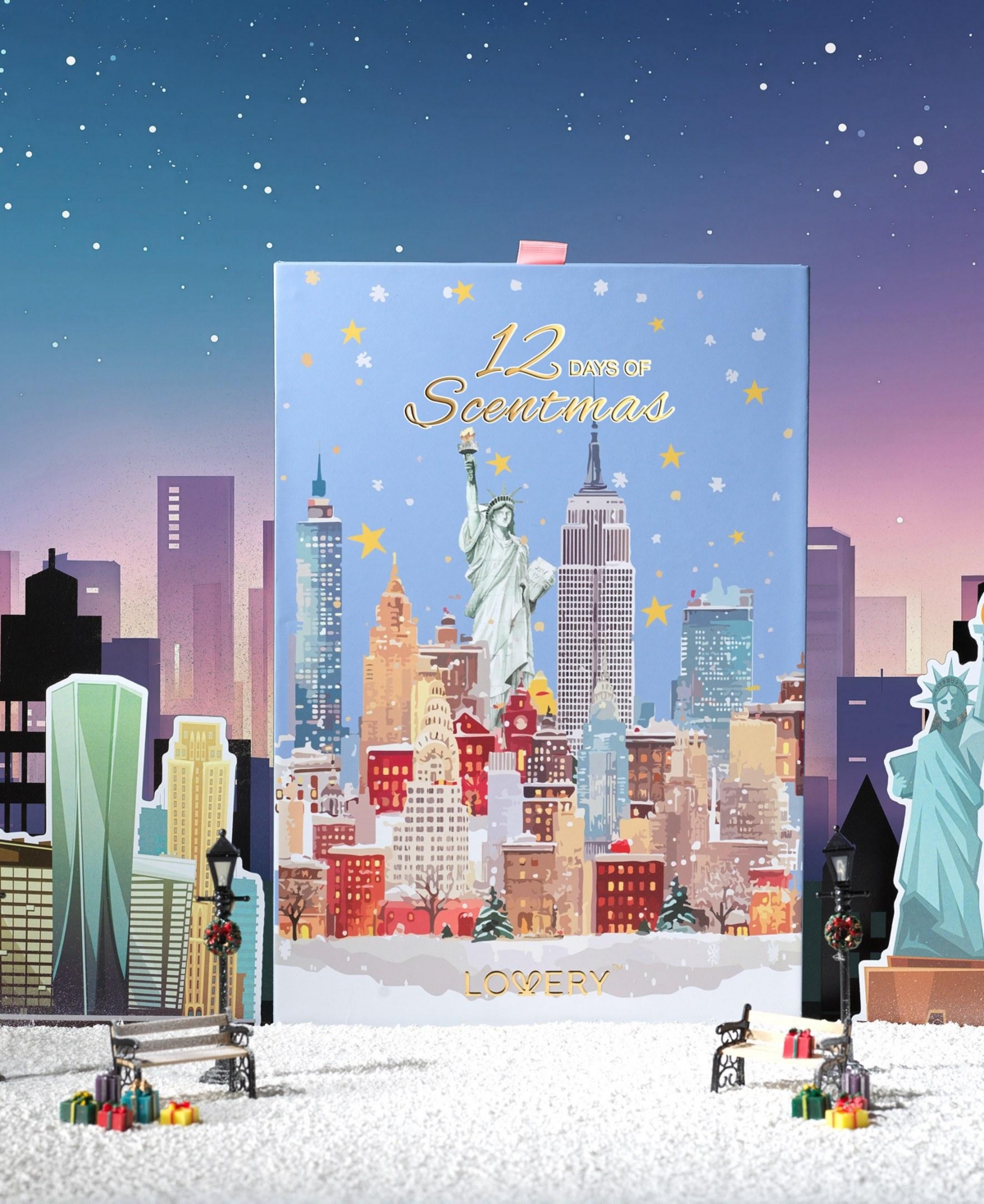 Lovery 12-Piece Limited-Edition Luxury Countdown Eau de Parfum Advent Calendar Scentmas Gift Set