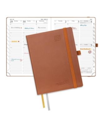 Pocket Planner 2026-2027 Academic Weekly Hourly Leather Cover