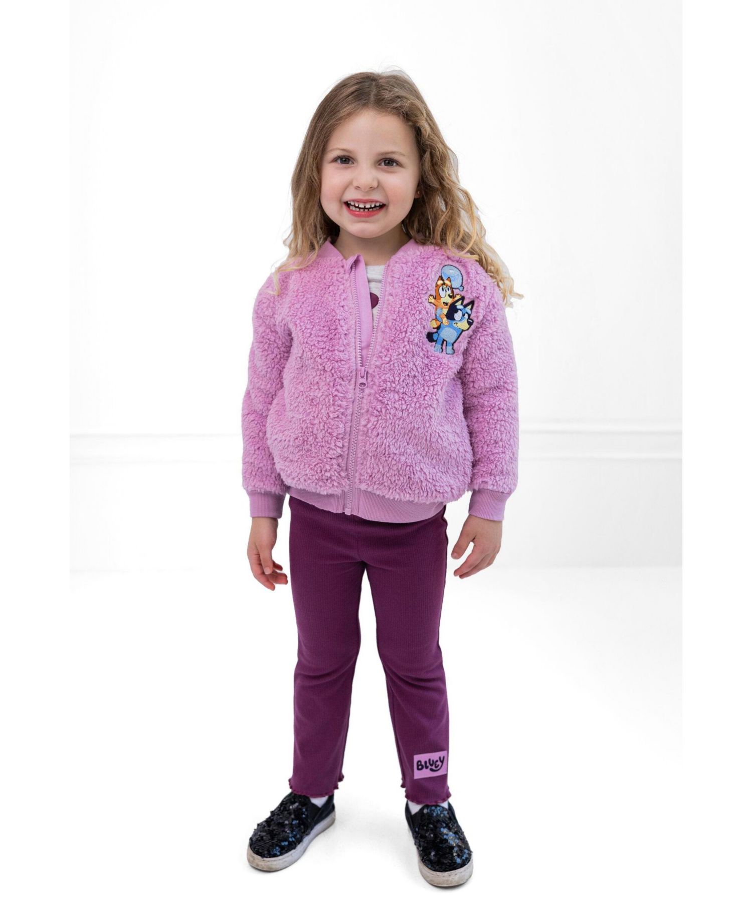 Girl's (5-12) Zip-Up Jacket and Pants Set