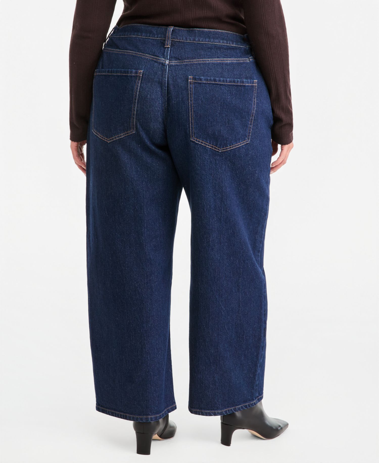 Plus Size Low-Curve Wide-Leg Mid-Rise Jeans