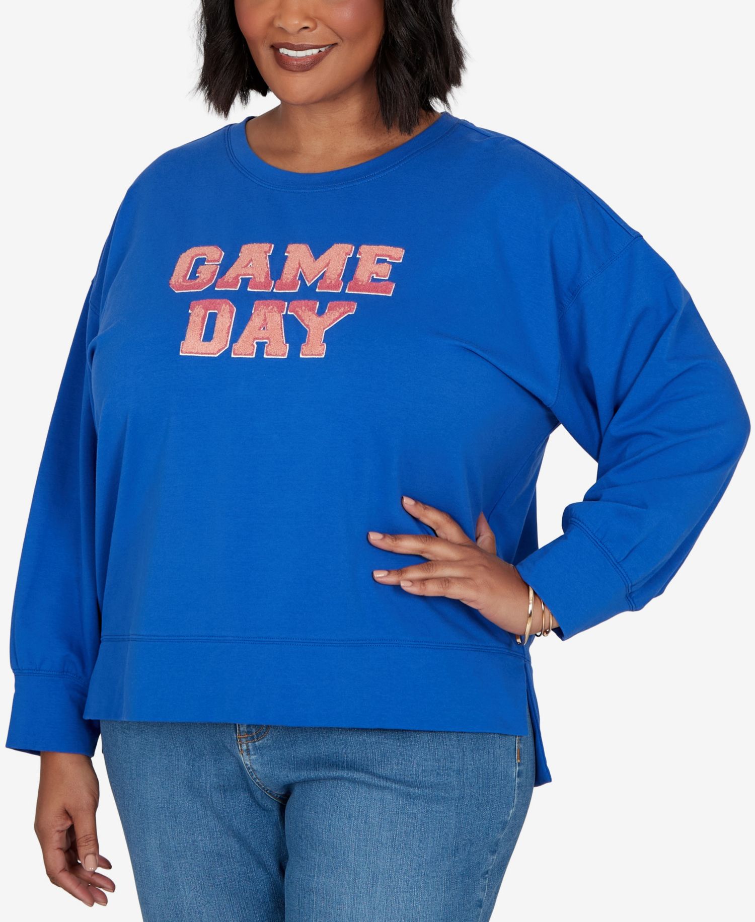 Plus Size Game Day Graphic Terry Sweatshirt