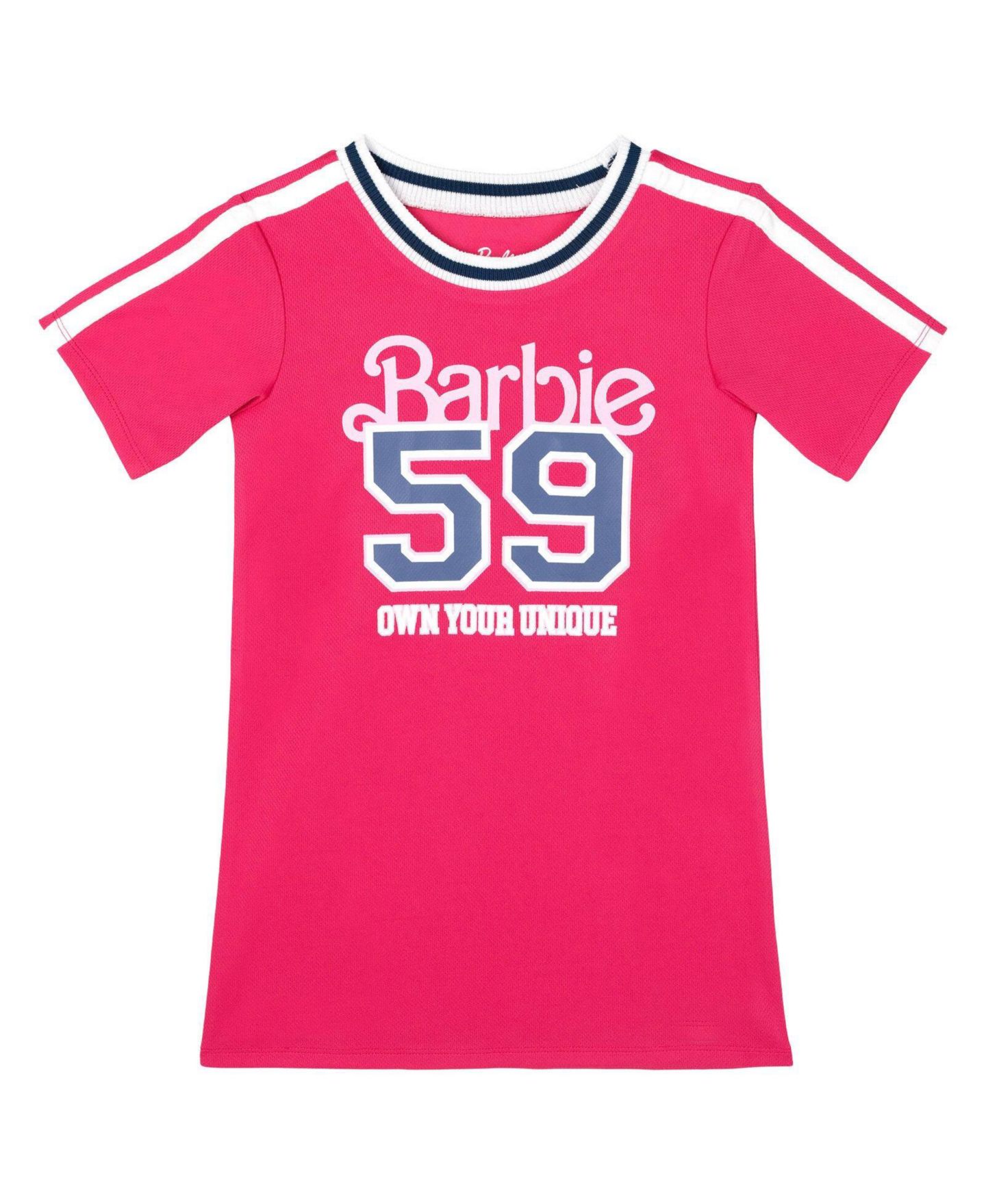 Футболки Barbie Athletic Varsity для девочек, цвет: Фуксия фиолетовый — фото 1