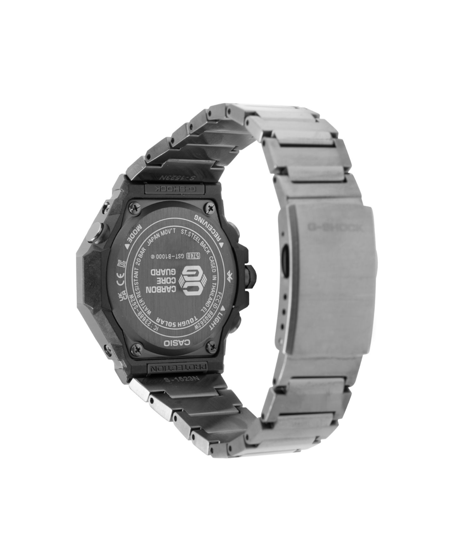 Мужские часы G-Shock Analog Black Stainless Steel Watch 44.2mm — фото 3