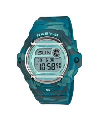 Women's Baby-G Digital Blue Resin Watch 42.6mm