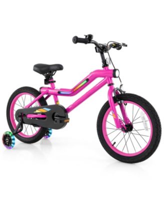 Kids Bike with LED Lights, Training Wheels and Headlight