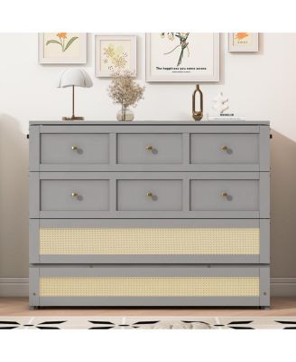 Full Size Murphy Bed with Large Drawers