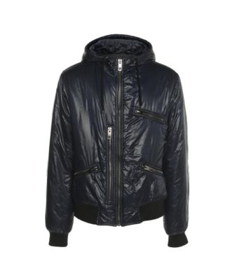 Men's Nylon Hoodie Bomber Jacket