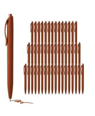 50 Pack Bulk Retractable Ballpoint Pens Soft Touch Smooth Writing Medium Point Cost Effective Wholesale