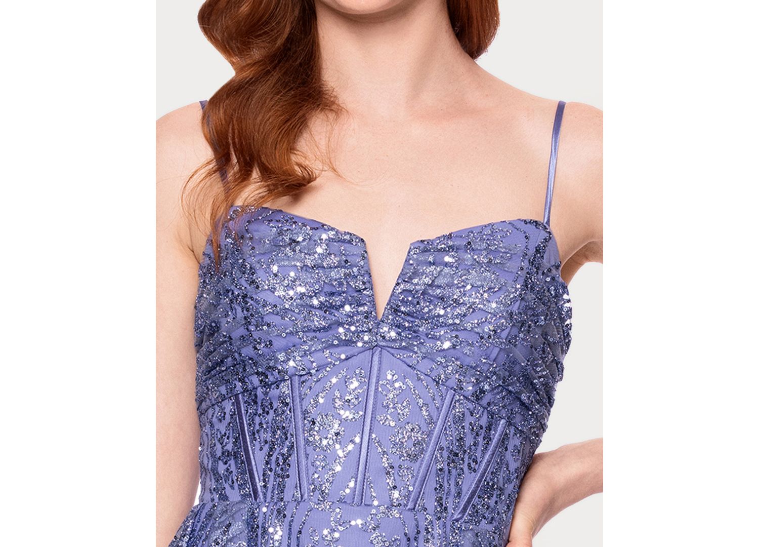 Juniors' Sweetheart Fit-and-Flare Glitter Lace Floral-Print Mini Dress