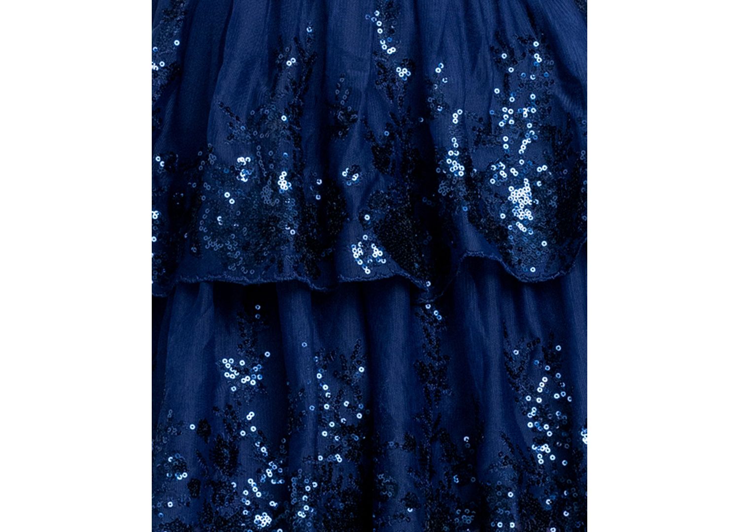 Juniors' Sequin Ruffle Halter Neck Dress