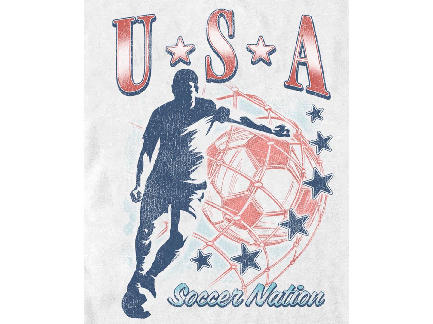Мужская футболка Fifth Sun Soccer Nation Graphic, цвет: Белый — фото 3