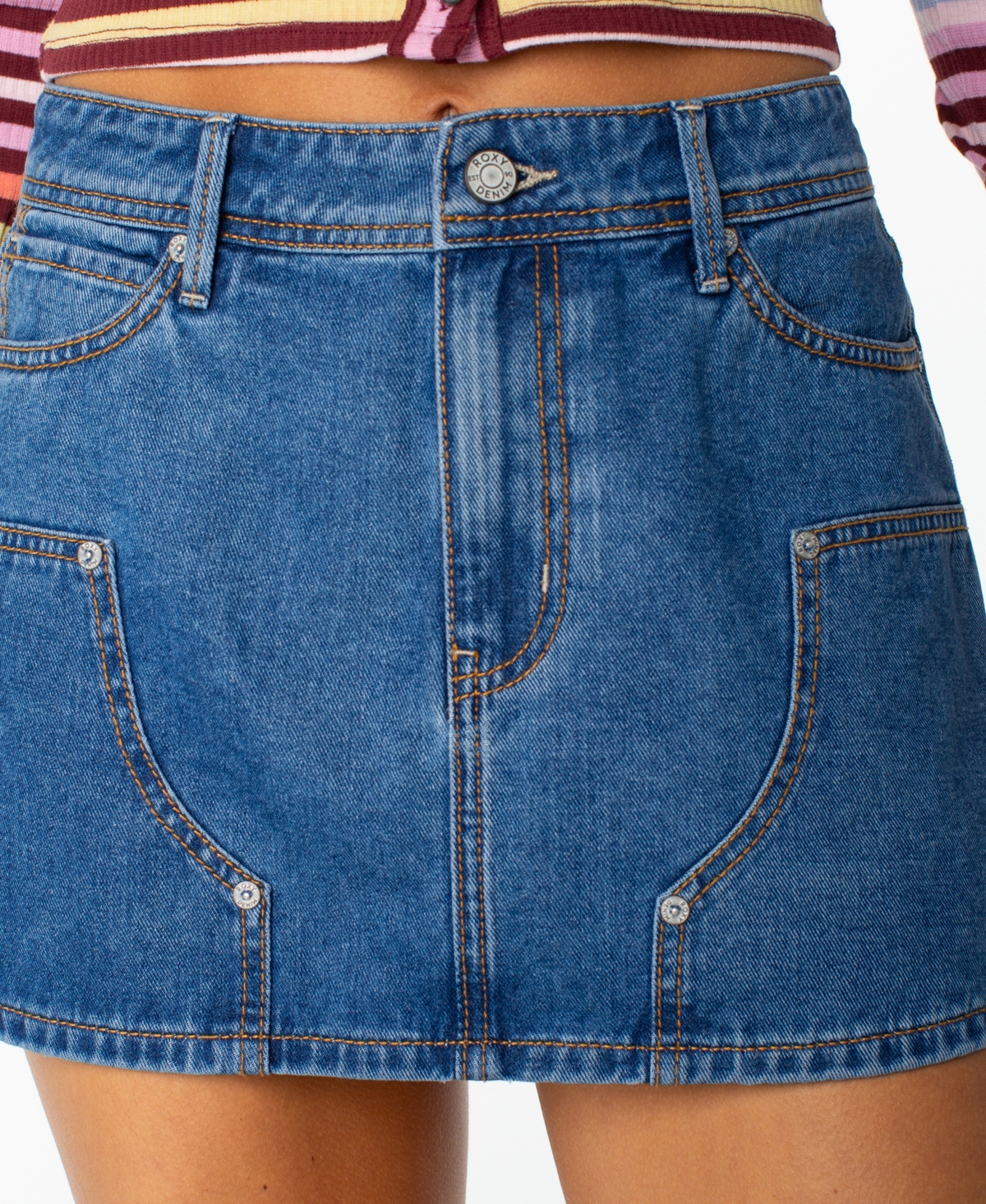 Roxy Women's Reel Life Carpenter Mini Skirt