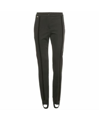 Women's Velvet Trim Jersey Stirrup Pants