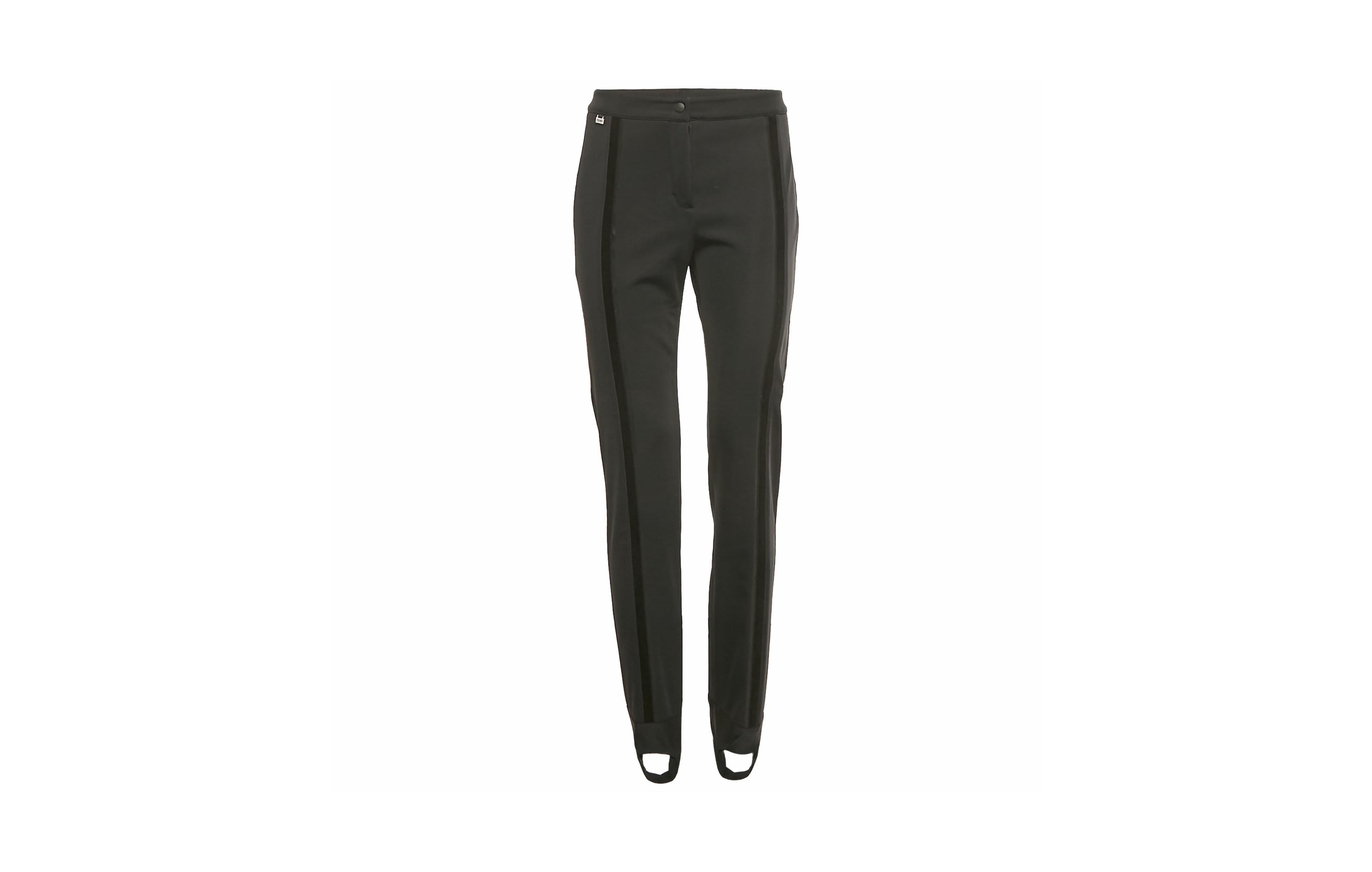 Pre-Owned Fendi Women's Velvet Trim Jersey Stirrup Pants