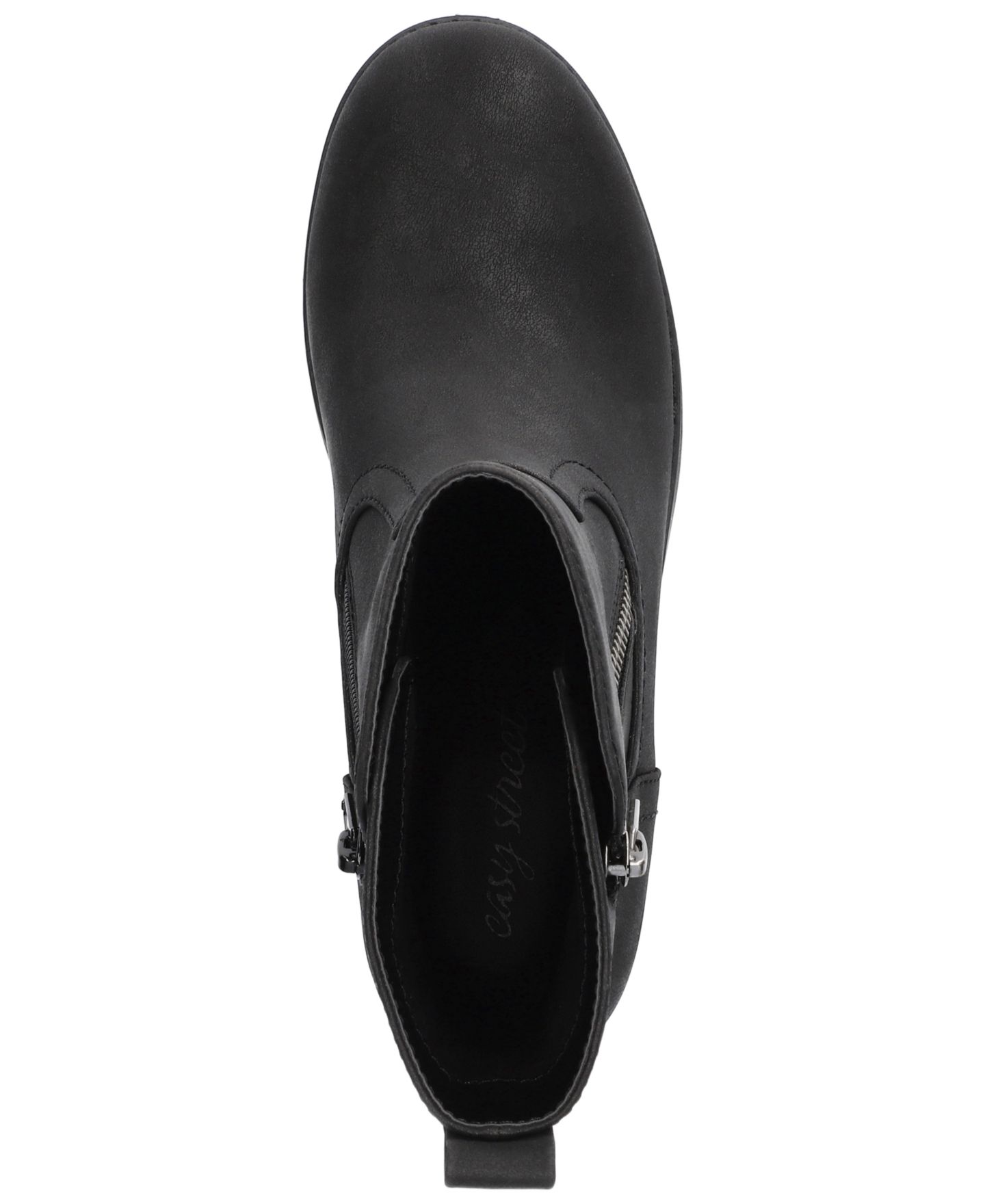 Женские ботинки Easy Street Rocky Casual Round Toe Booties, цвет: Чёрный матовый — фото 4