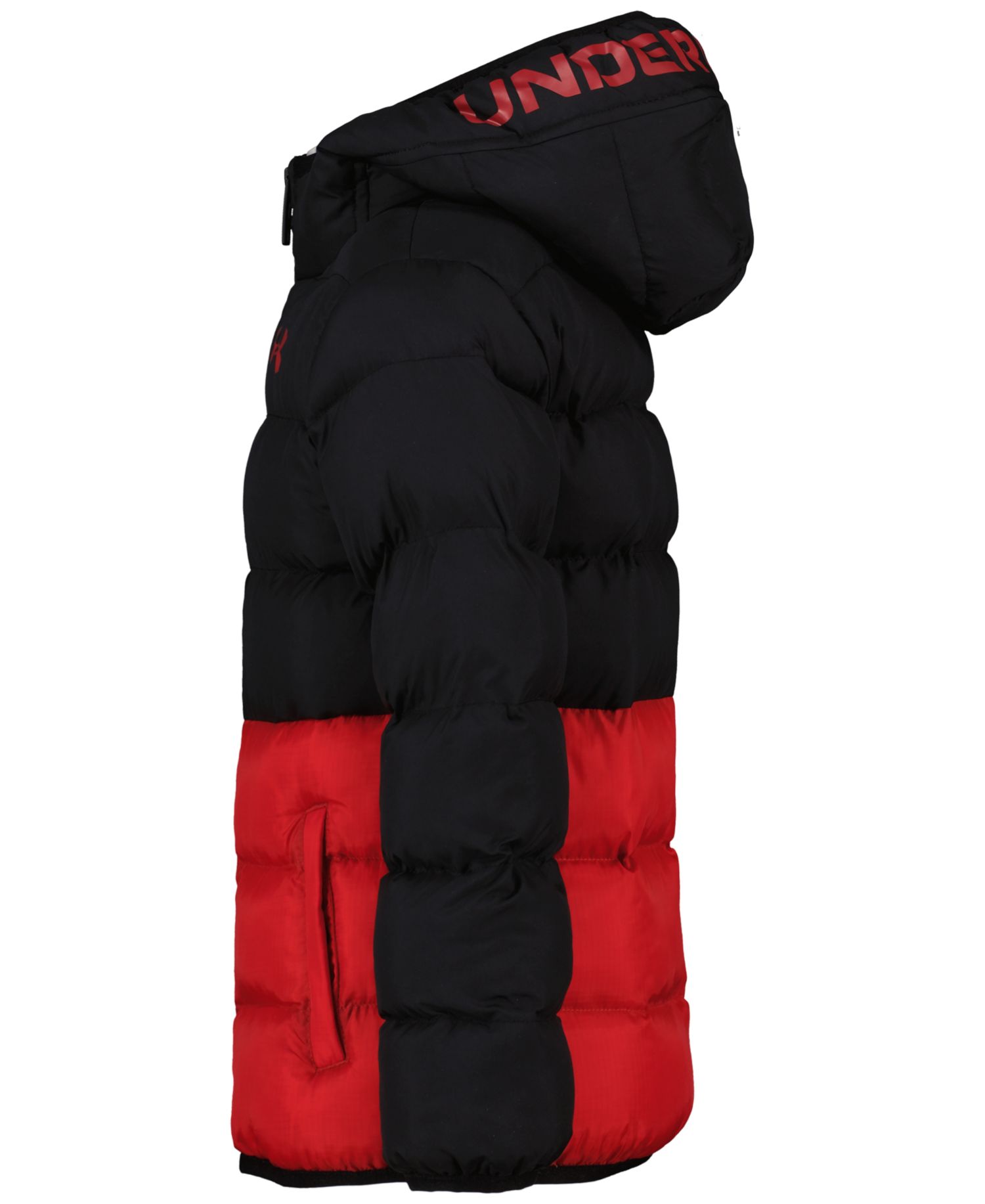Boys' 8-20 Logo Full-Zip Puffer Hooded Jacket