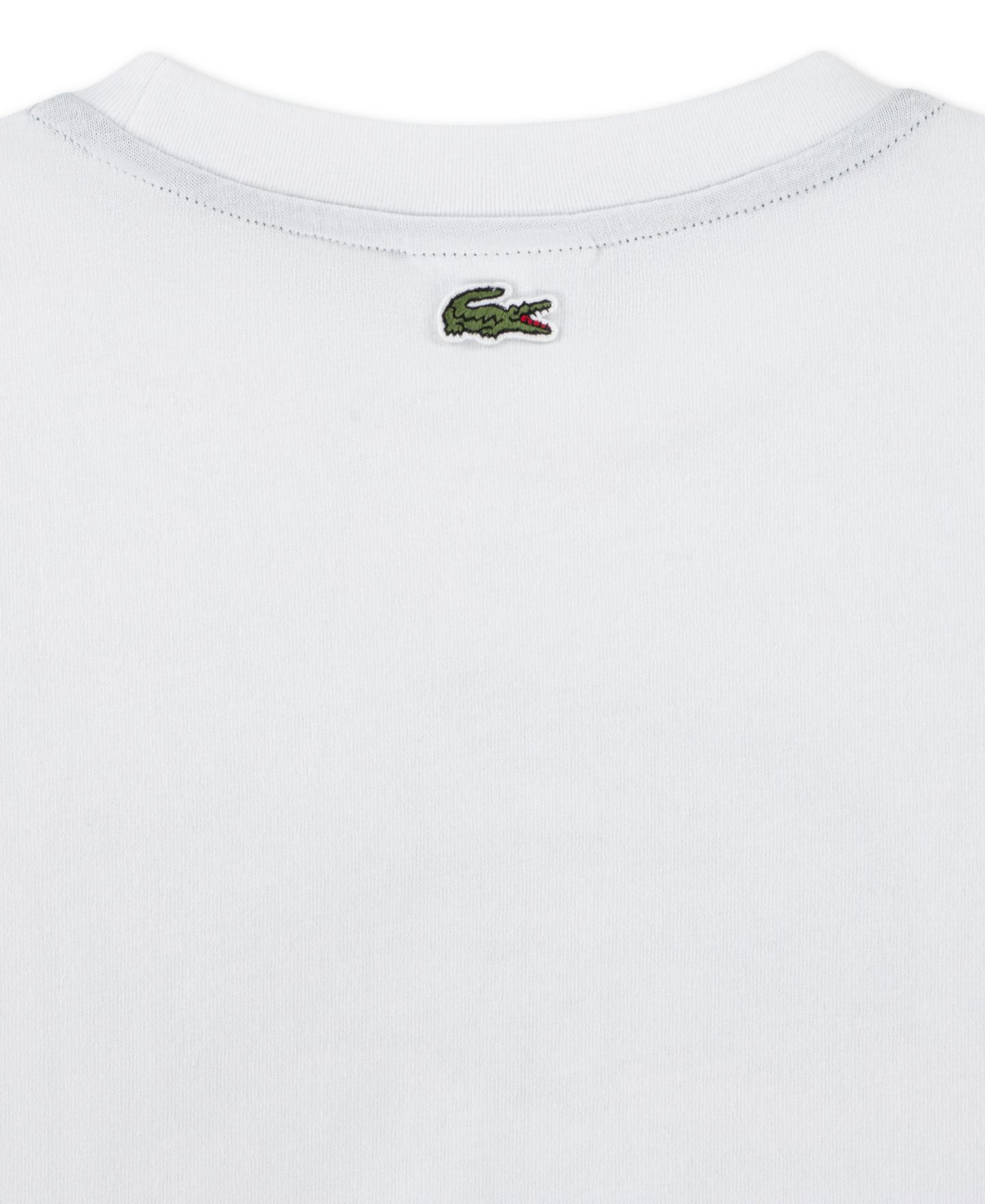 Футболка Lacoste Short-Sleeve Logo Patch для мальчиков, цвет: Blanc — фото 4