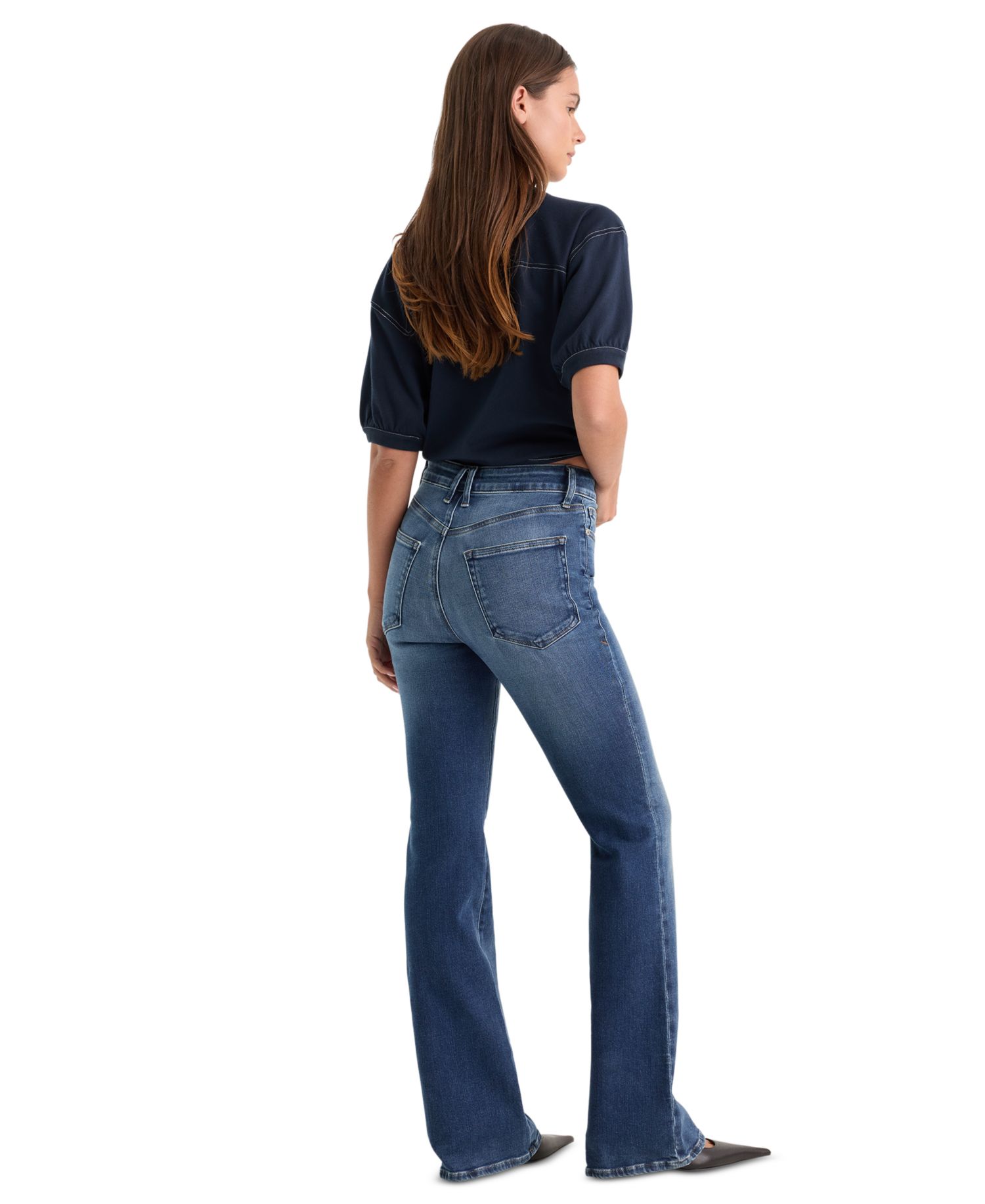 Women's High-Rise Slim Bootcut Jeans