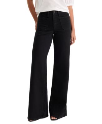 Petite High-Rise Wide-Leg Ankle Pants