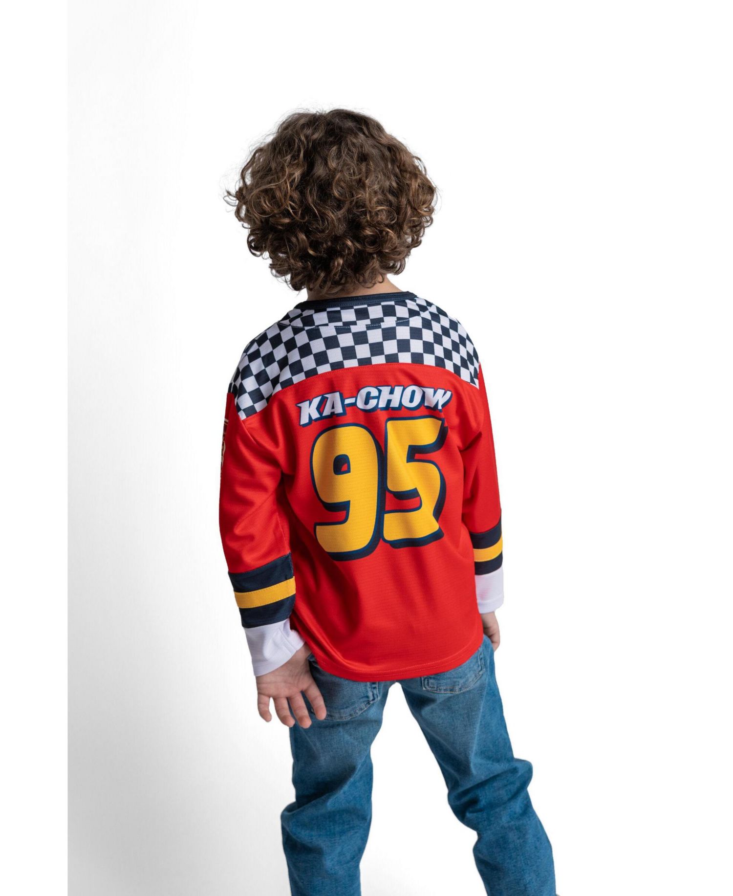 Lightning McQueen Boys' 5 - 12 Athletic Long Sleeve Tee