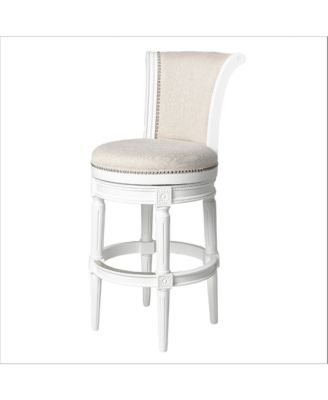 Pullman Swivel Upholstered Bar Stool with High Back