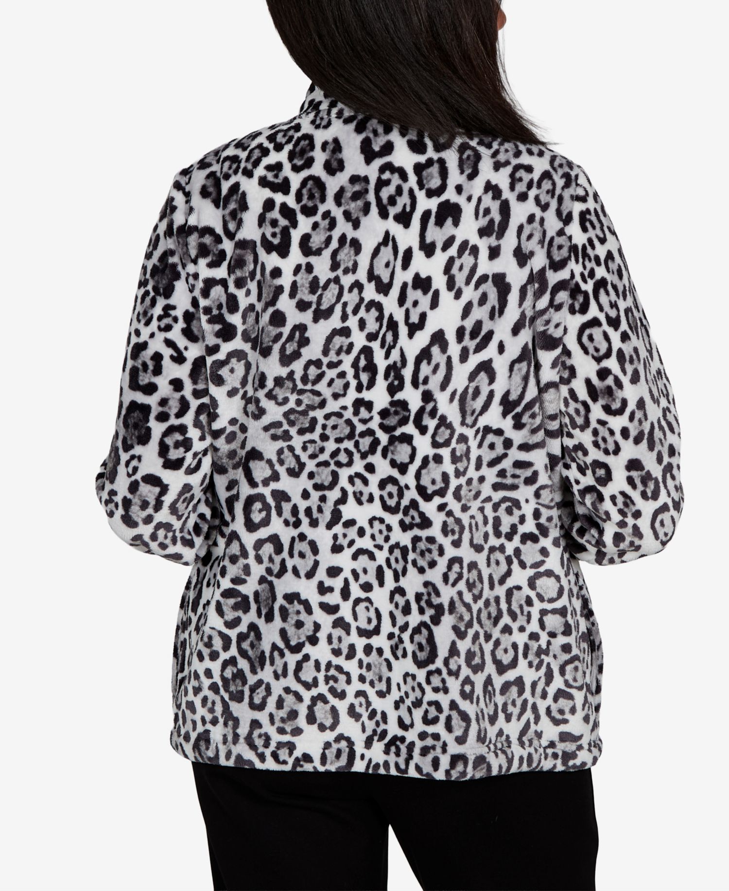 Women's Classic Cozy Animal Print Knit Jacket