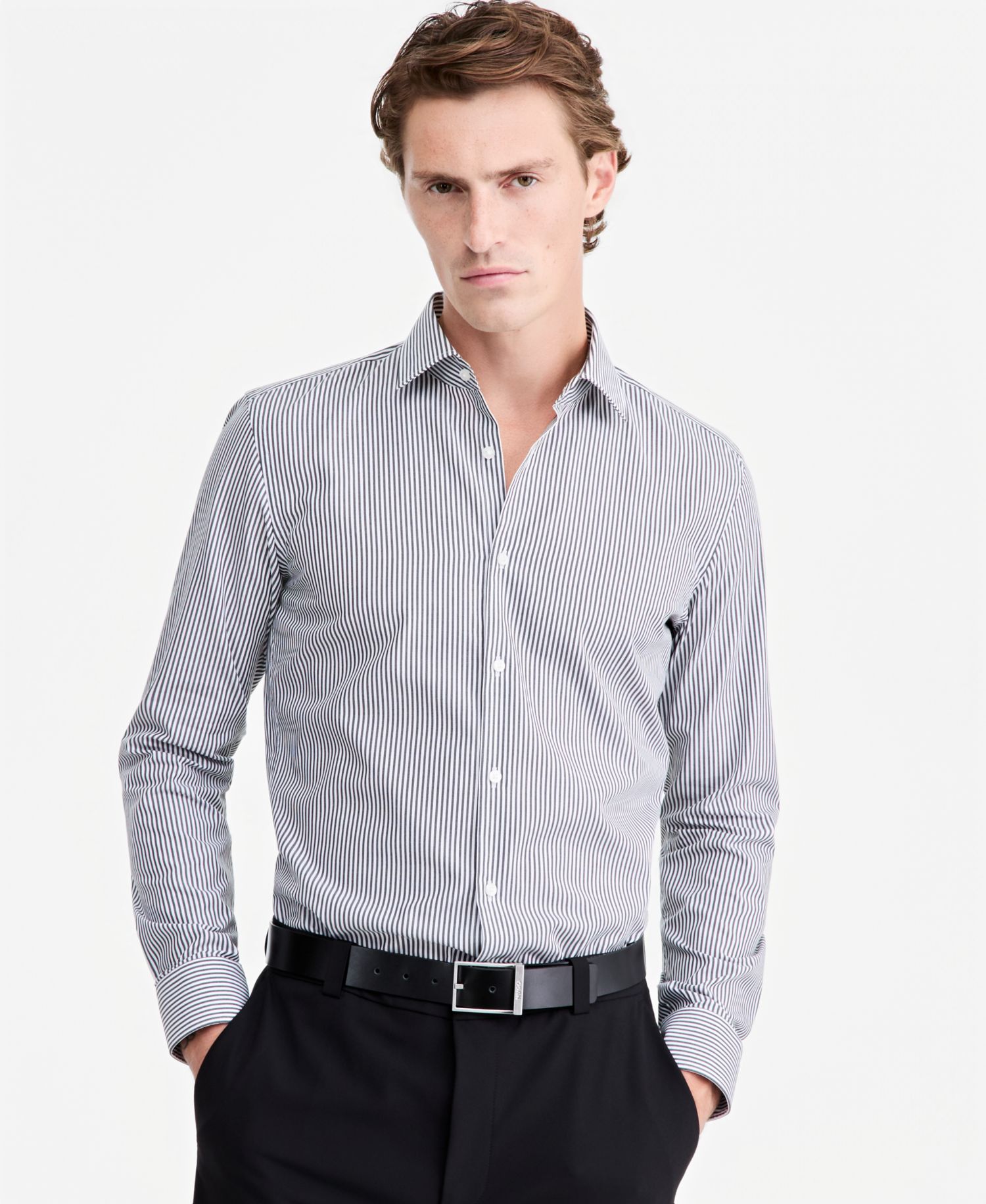 HUGO by Men's Valerio Modern-Fit Patterned Dress Shirt