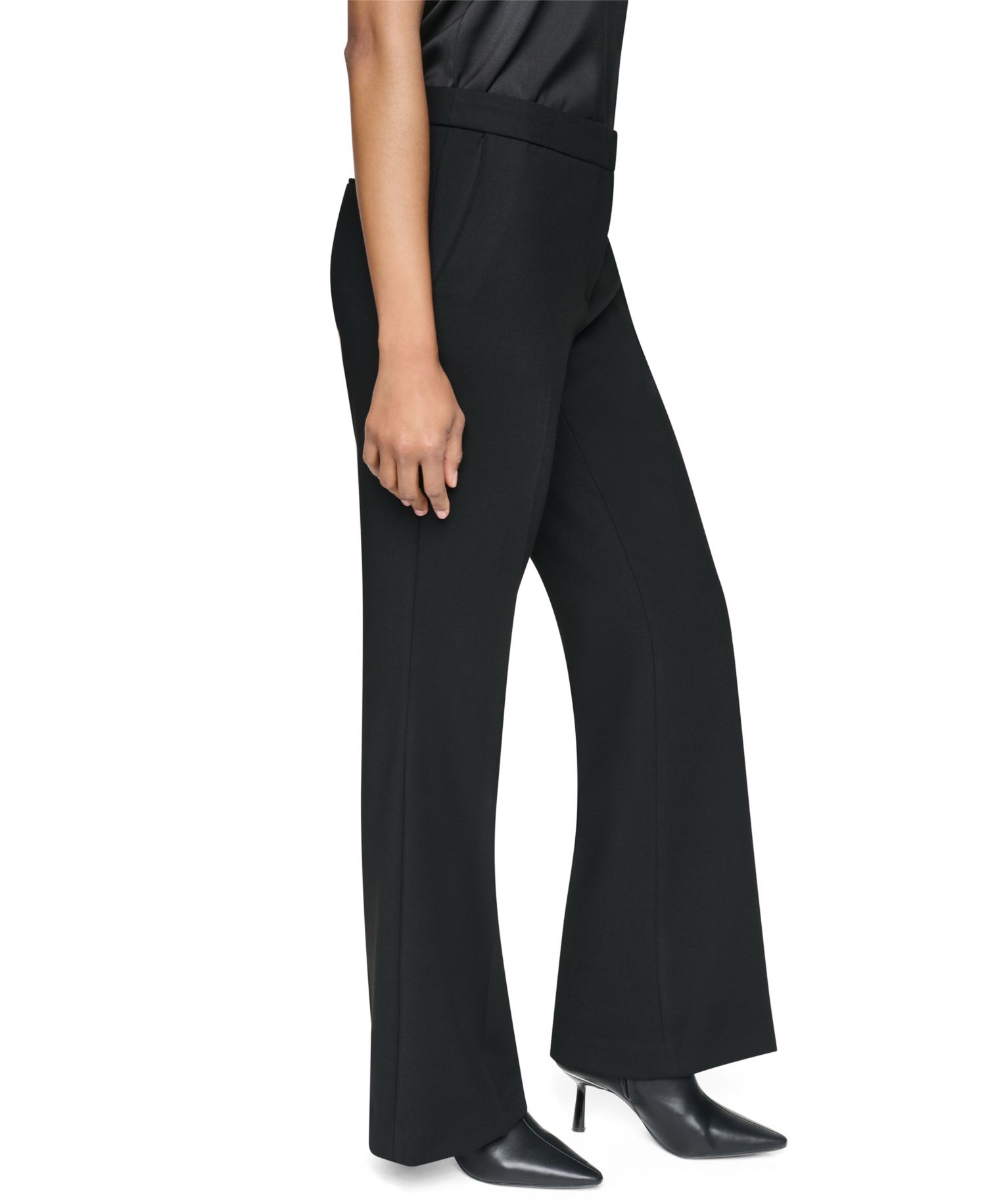 Women's Low-Rise Flare Trousers Pants