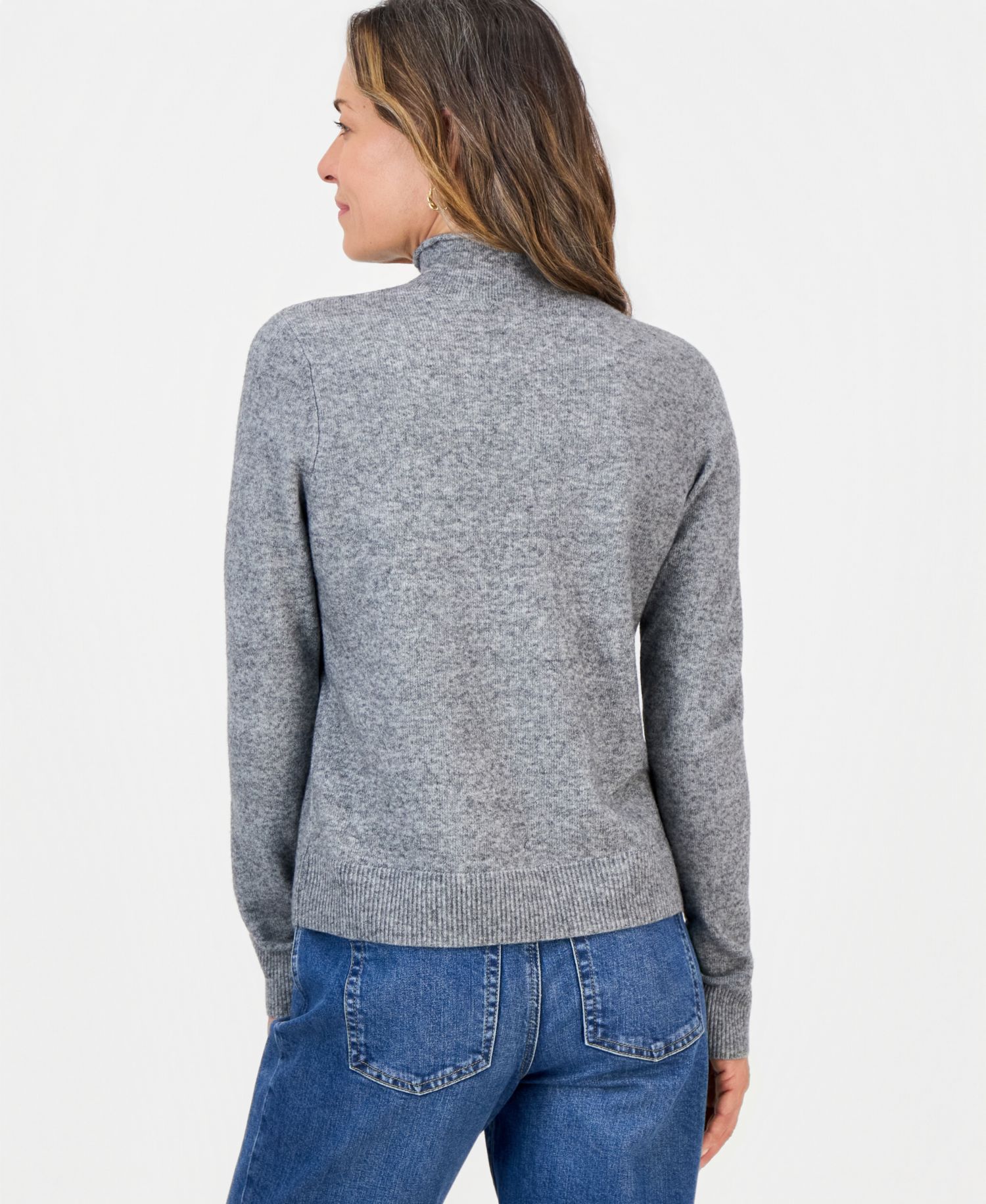 Petite Mock Neck Luxsoft Sweater