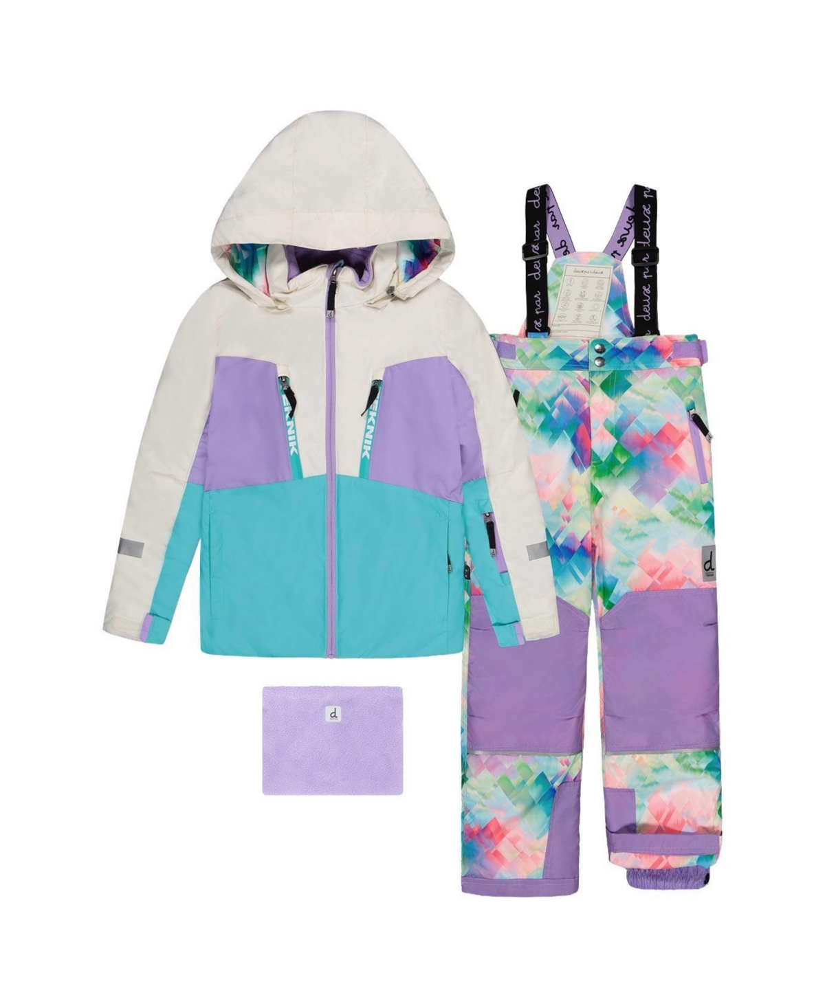 Deux par Little and Big Girl's (6-16) Two Piece Teknik Snowsuit