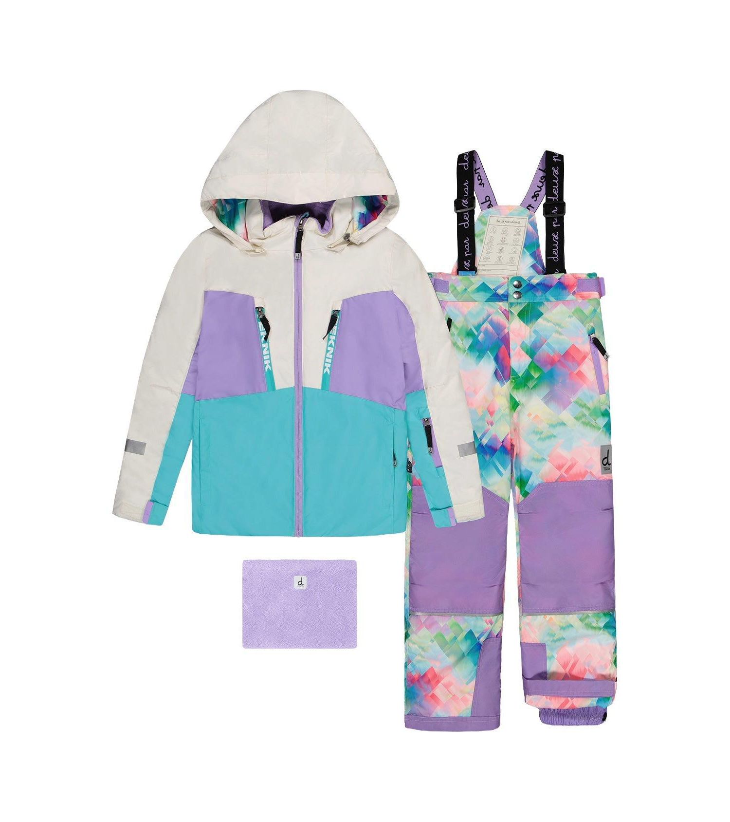 Little and Big Girl's (6-16) Two Piece Teknik Snowsuit