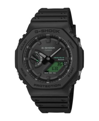 Men's Japanese Quartz Black Resin Watch 49.3mm