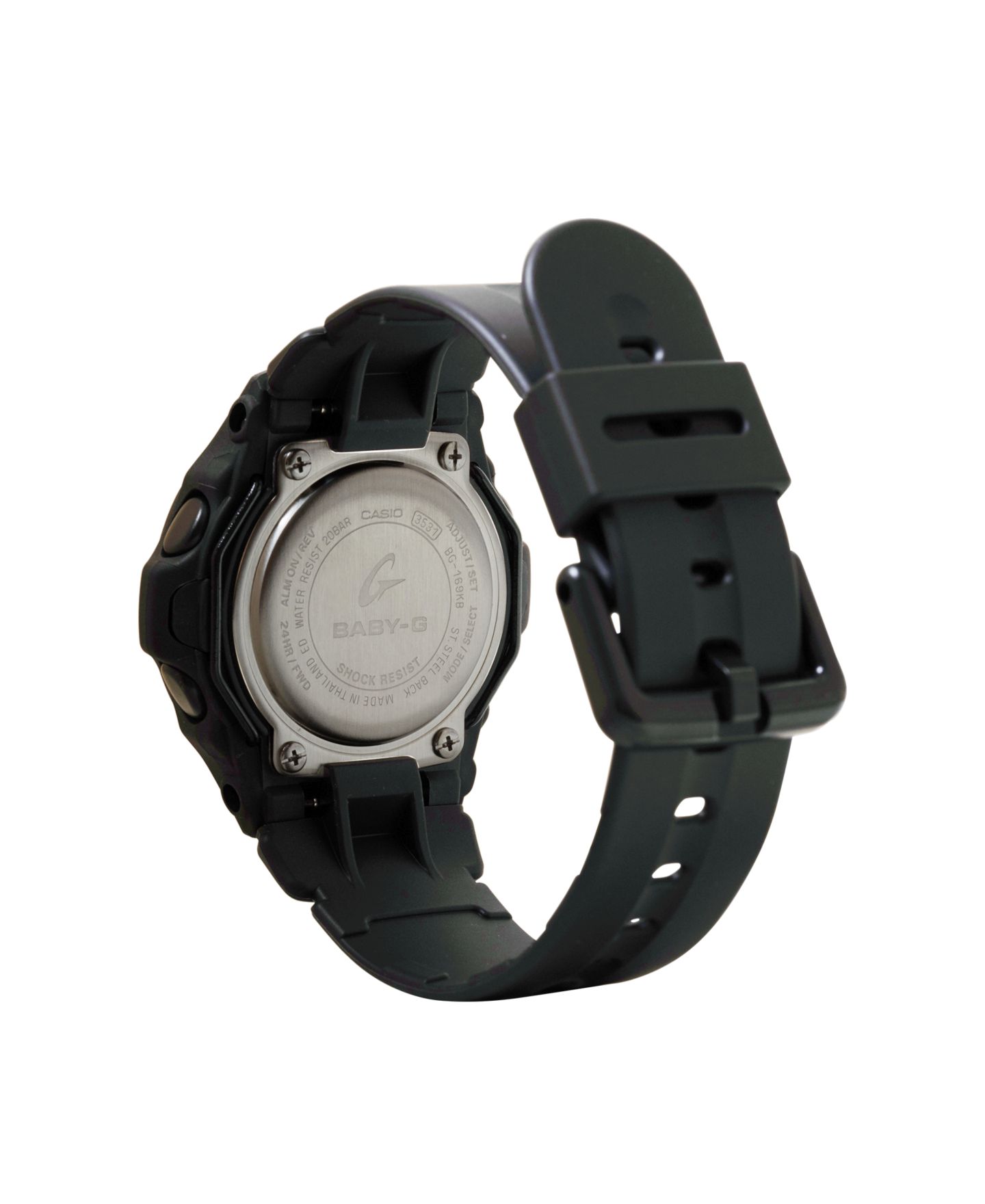 Женские часы G-Shock Baby-G Japanese Quartz Black Resin Watch 42.6mm — фото 3