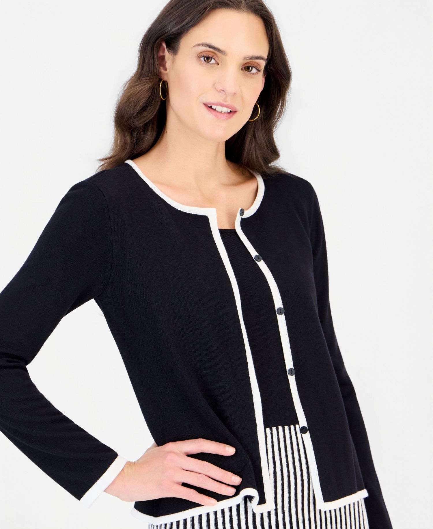 Women's Long-Sleeve A-Line Dress
